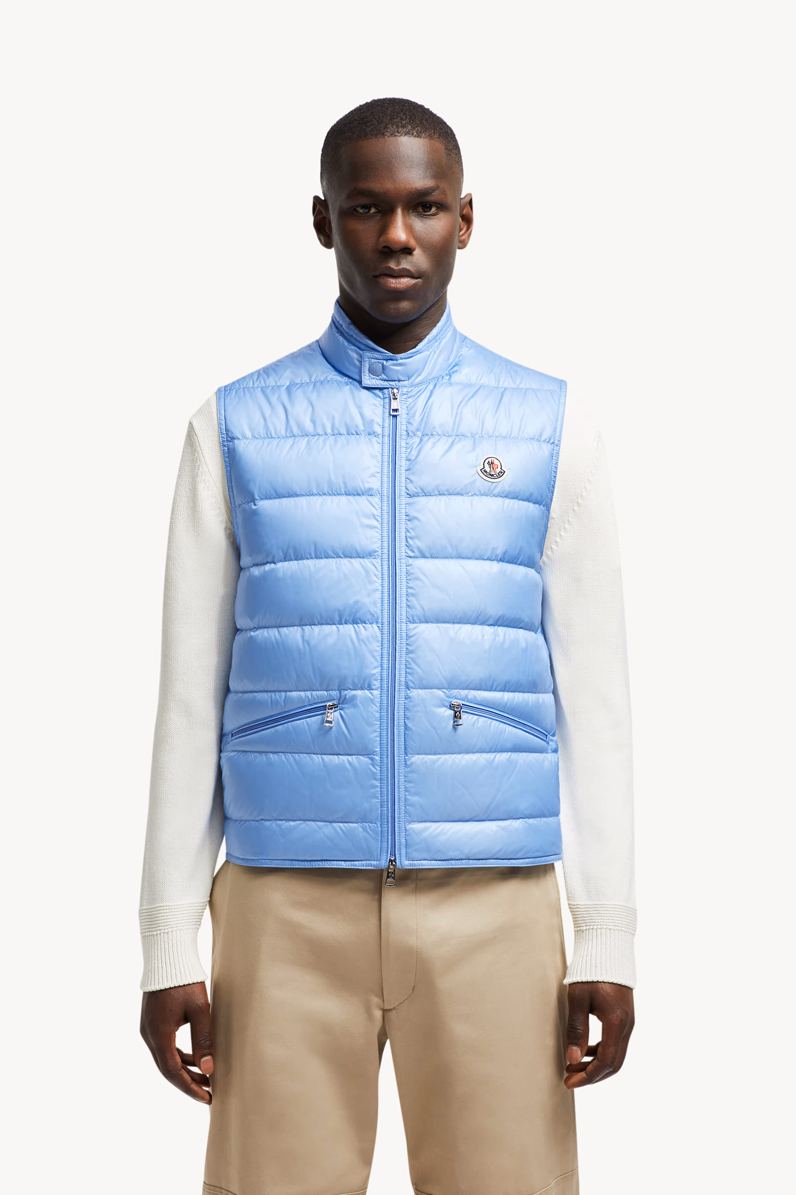 Chaleco plumífero plegable Gui Hombre Azul claro Moncler 3